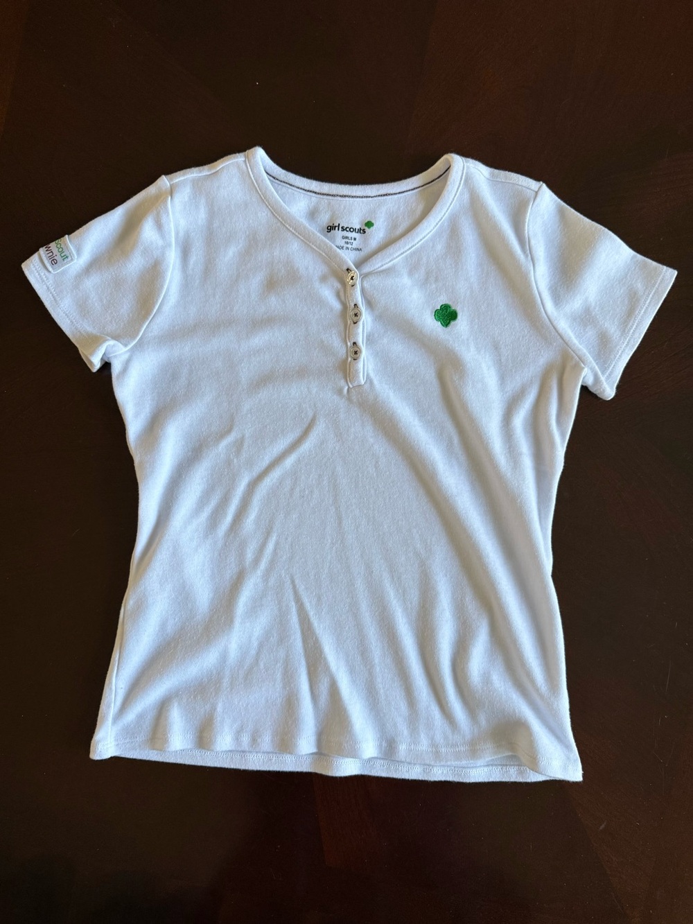 Girl Scouts Brownie Junior Henley SzM(10-12)